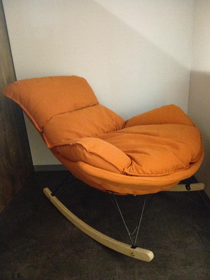 【日本未発売】ロッキングチェア ソファ・チェア オッドマン付き 北欧風