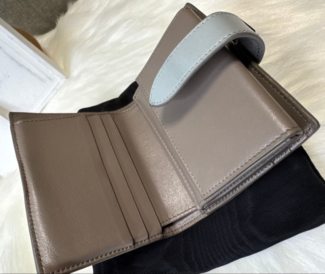 CELINE セリーヌ スモールストラップウォレット ペブル ミネラル