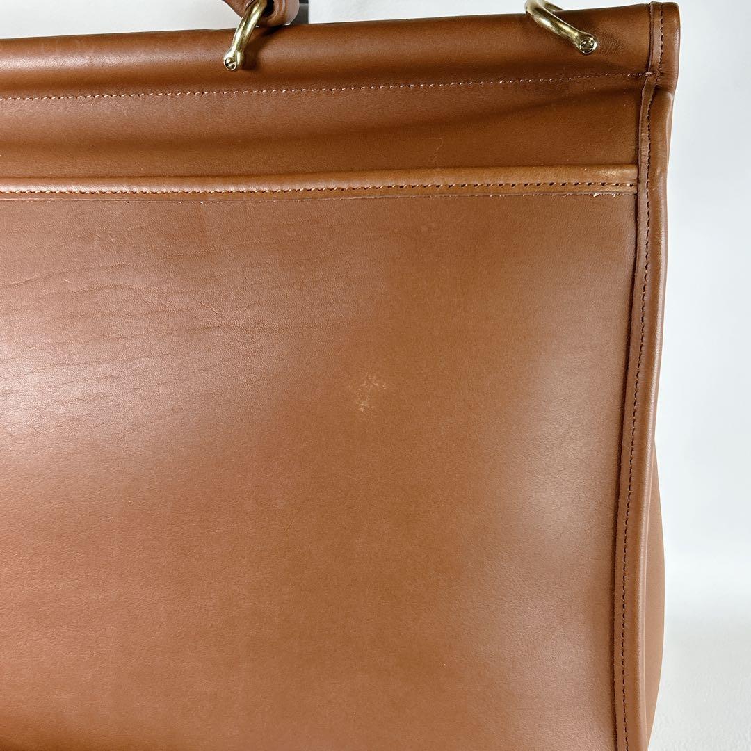 未使用 COACH オールドコーチ レザー ビジネスバッグ 2wayブラウン