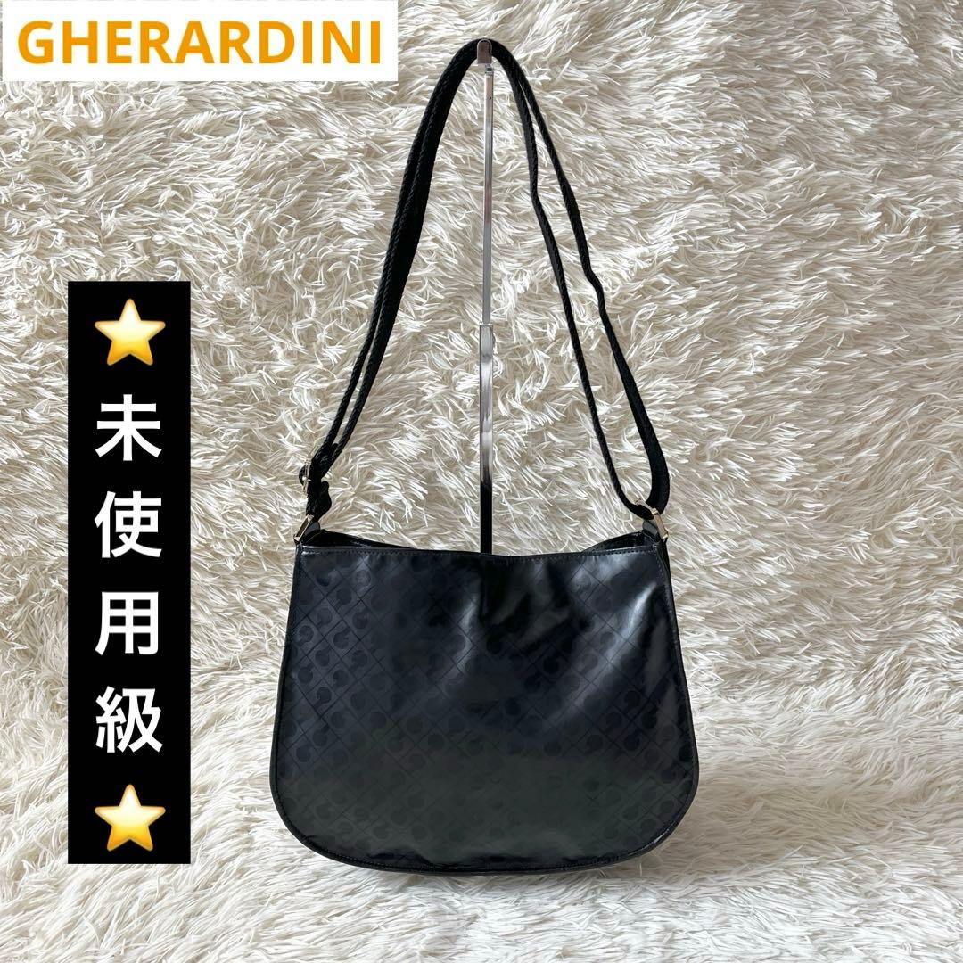 ⭐️未使用級⭐️　ゲラルディーニ　ソフティ　ショルダーバッグ　ブラック　PVC