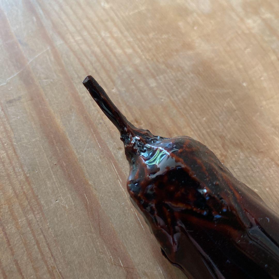 [茶道具] 三宅謙蔵　山中塗　茄子香合　(共箱) ○