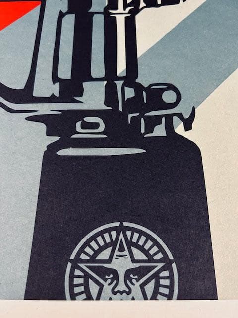 額装済/AR-15 Lily 手書きサイン入り（オベイ）/アートポスター