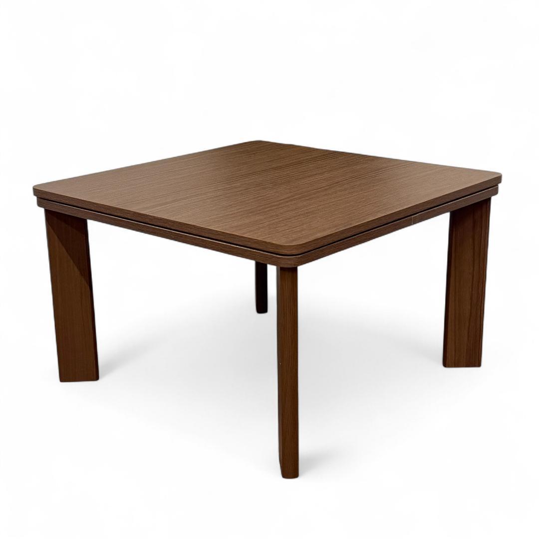 【新品訳あり】【正方形】リバーシブル天板 こたつテーブル 木目調 省スペース