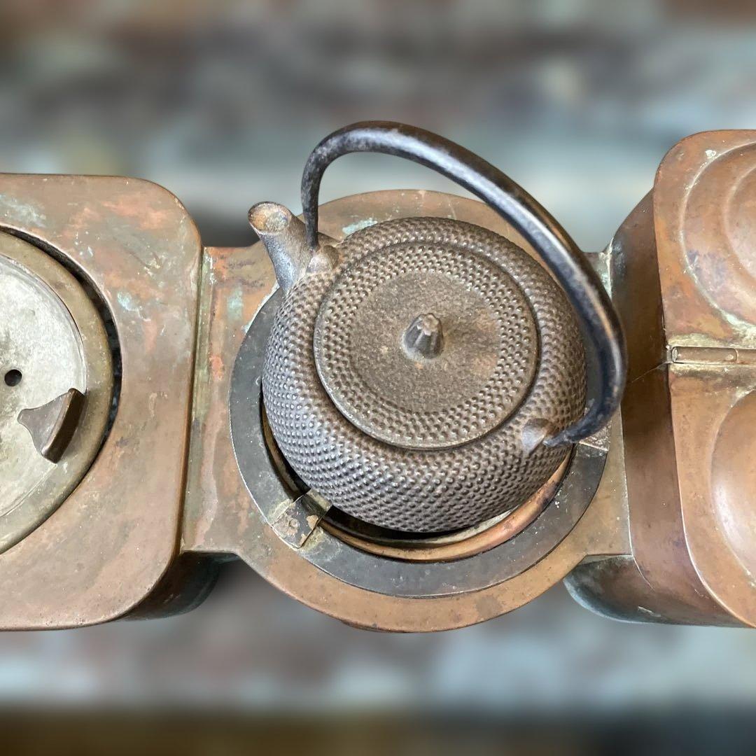 【骨董】関東火鉢　長火鉢　木製　明治・大正時代作　レトロ　道具