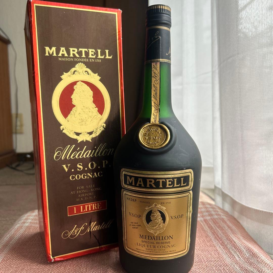 未開封古酒MARTELL V.S.O.P. MEDAILLON 1L コニャック