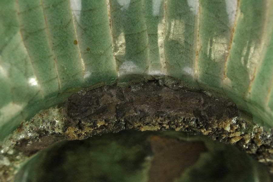 高麗 李朝 青磁 瓶 高30.5cm(ZE558)