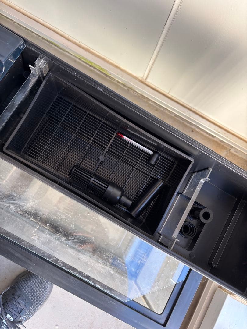 ア*ラ様 コトブキ　90cm曲げガラス水槽(ガラス蓋/濾過器/温度計/サーモヒー