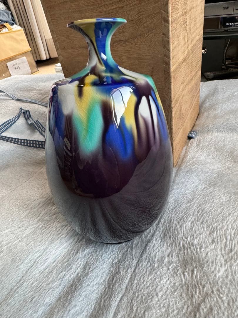 人間国宝　三代　徳田八十吉　(正彦) 壺