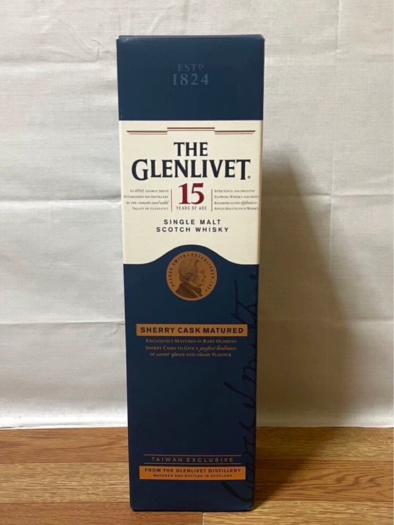 台湾限定 グレンリベット15年 シェリーカスク 700ml 40% 箱付き