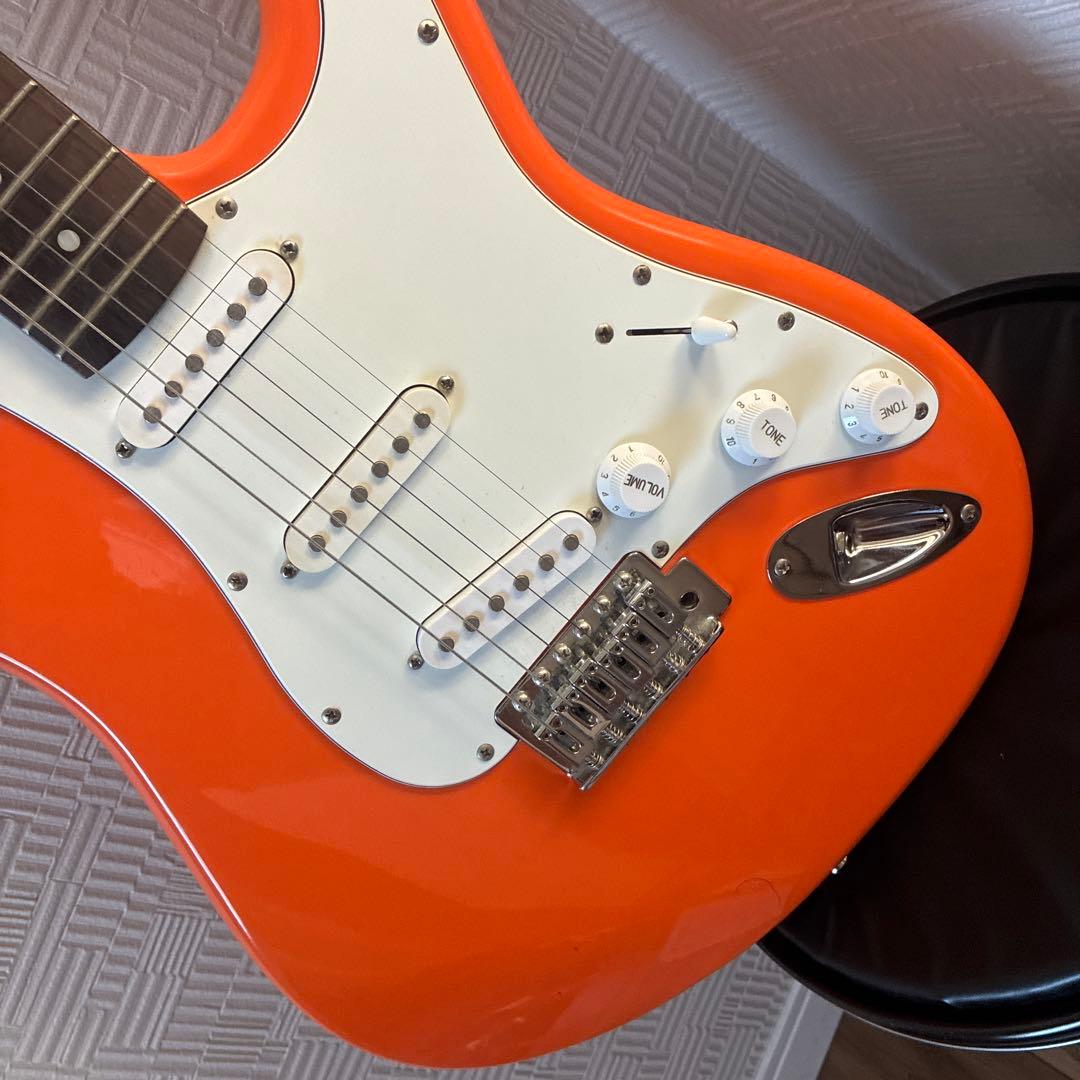 PhotoGenic ストラトキャスタータイプ エレキギター オレンジ