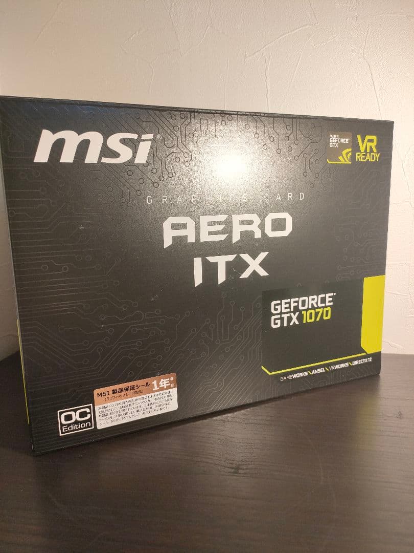 グラフィックボード msi GeForce GTX 1070 AERO ITX