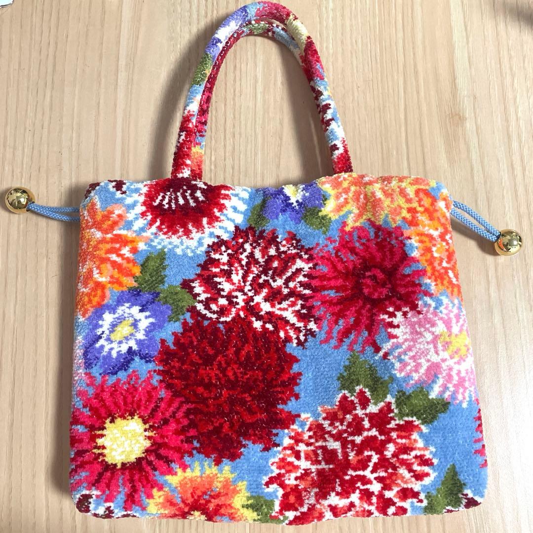 FEILER×KEITAMARUYAMA DAHLIA 巾着バッグ