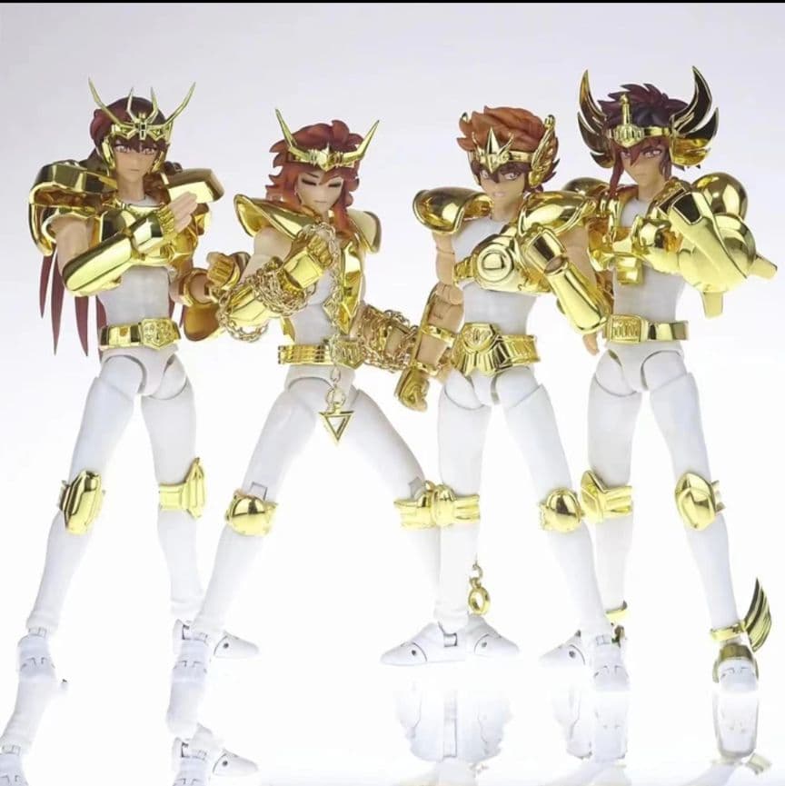 聖闘士聖衣神話EXサイズ初期青銅聖闘士原作版星矢　紫龍　氷河　瞬　一輝黄金カラー