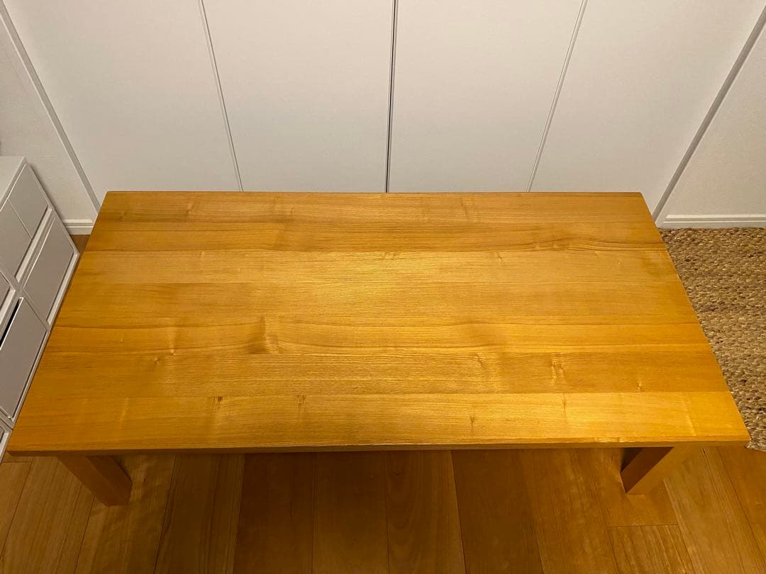 無印良品　MUJI タモ材　ローテーブル　天然木　廃盤