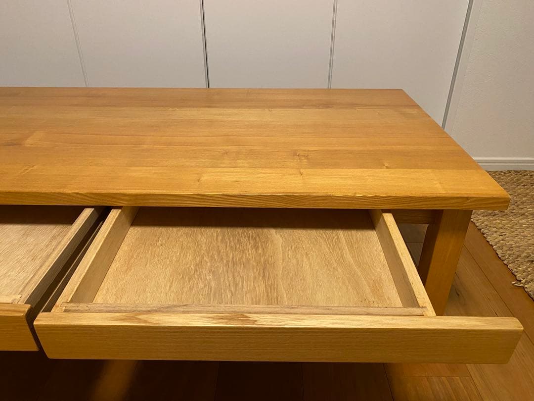 無印良品　MUJI タモ材　ローテーブル　天然木　廃盤