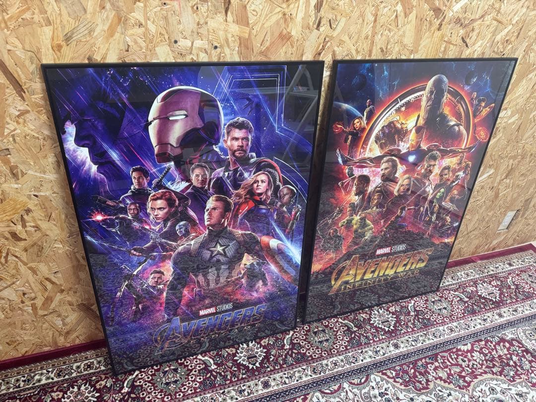 アベンジャーズ インフィニティウォー エンドゲーム ポスター 額付き