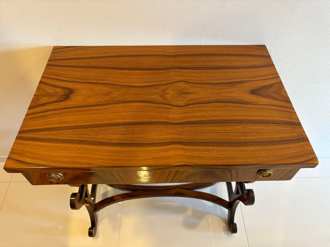 アンティーク　コンソールテーブル　引出し付き