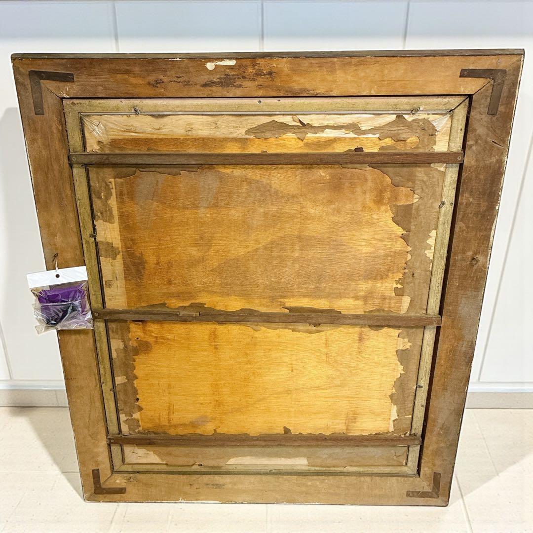 珍品 アンティーク 蝶画 羽 ナポレオン 特大サイズ ヴィンテージ レトロ 騎馬