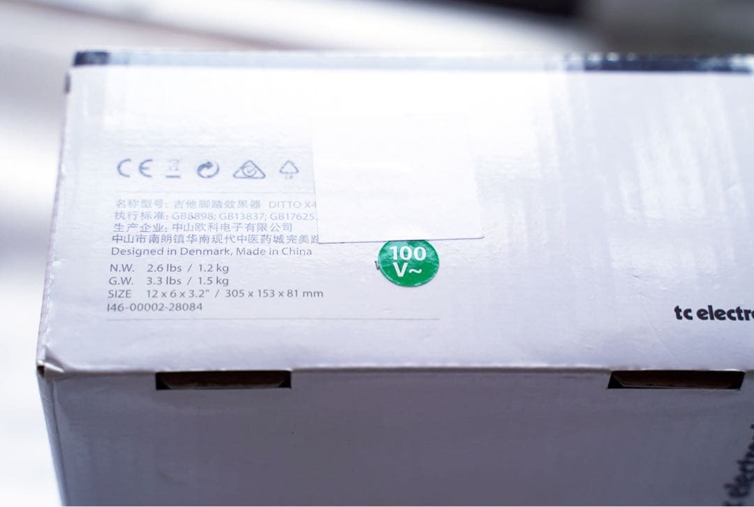 正規輸入品 tc electronic DITTO X4