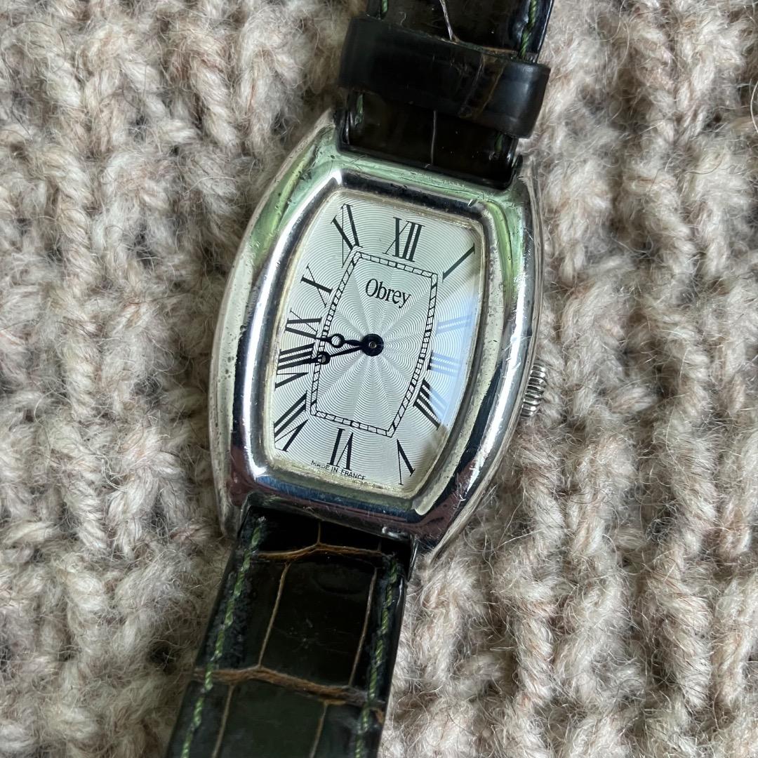 専用　2つセット　オブレイ　メンズ　時計　シルバー　 純正　Obrey 　銀無垢