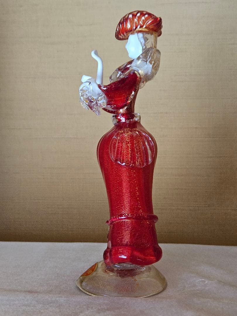 【希少・美品】ベネチアンガラス フィギュリン 人形 ヴェネチアン アンティーク