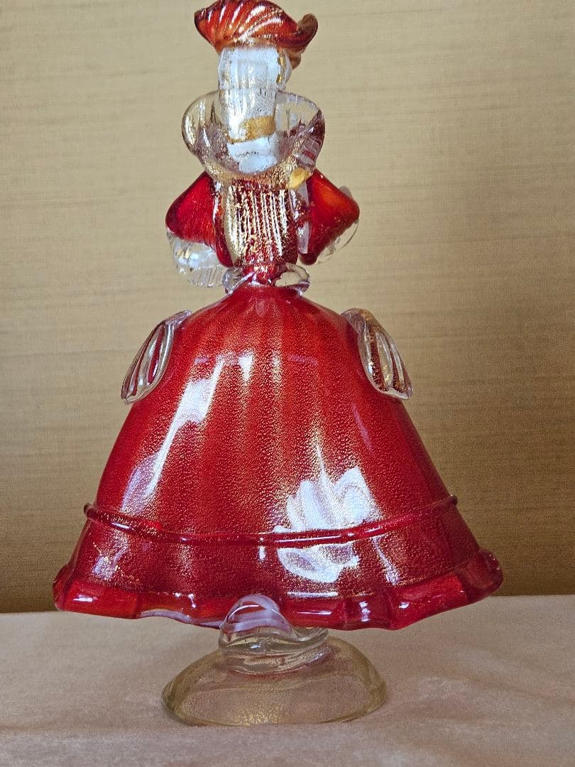 【希少・美品】ベネチアンガラス フィギュリン 人形 ヴェネチアン アンティーク
