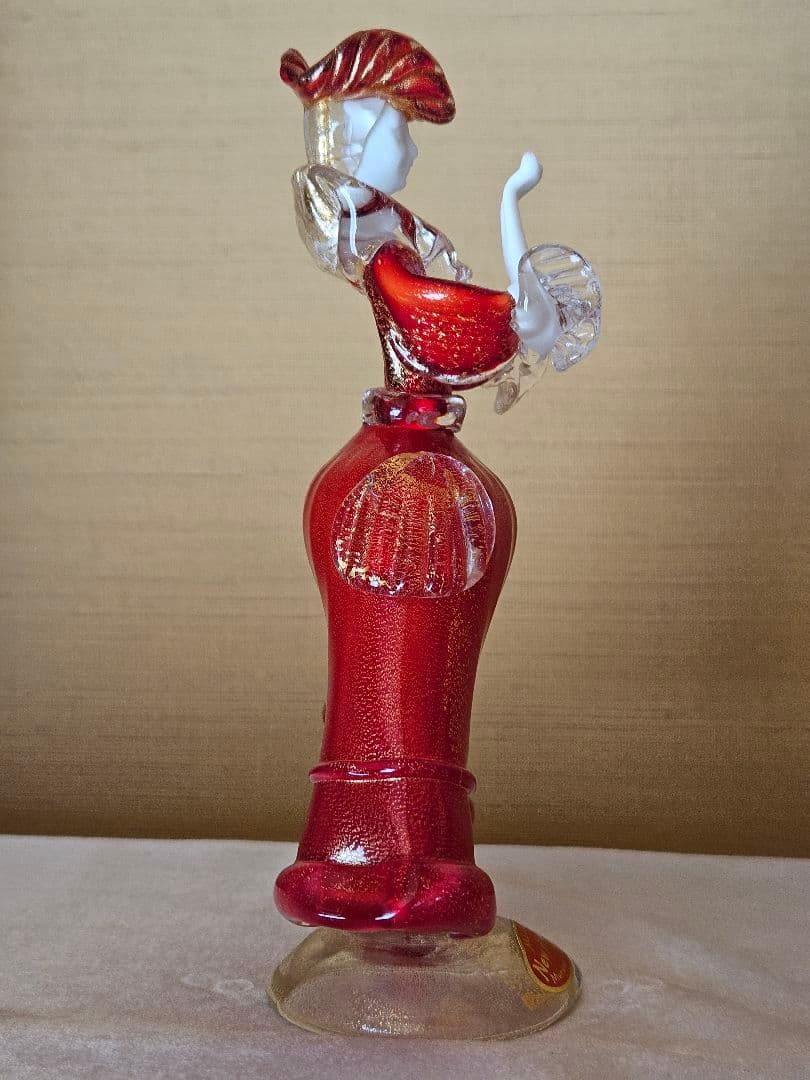 【希少・美品】ベネチアンガラス フィギュリン 人形 ヴェネチアン アンティーク