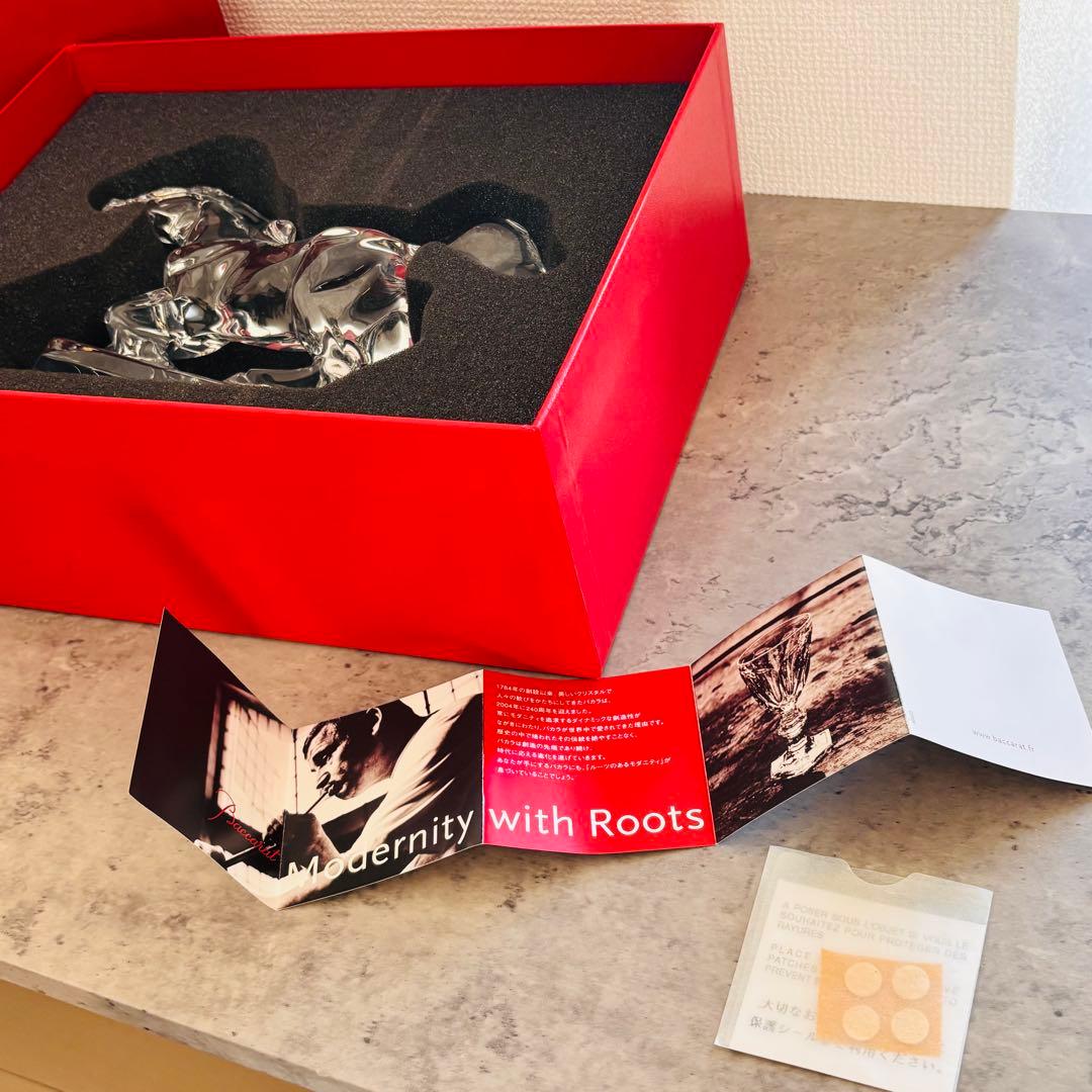 Baccarat バカラ 馬 干支 置物 クリスタル 箱付 開封品 箱に傷汚れ有
