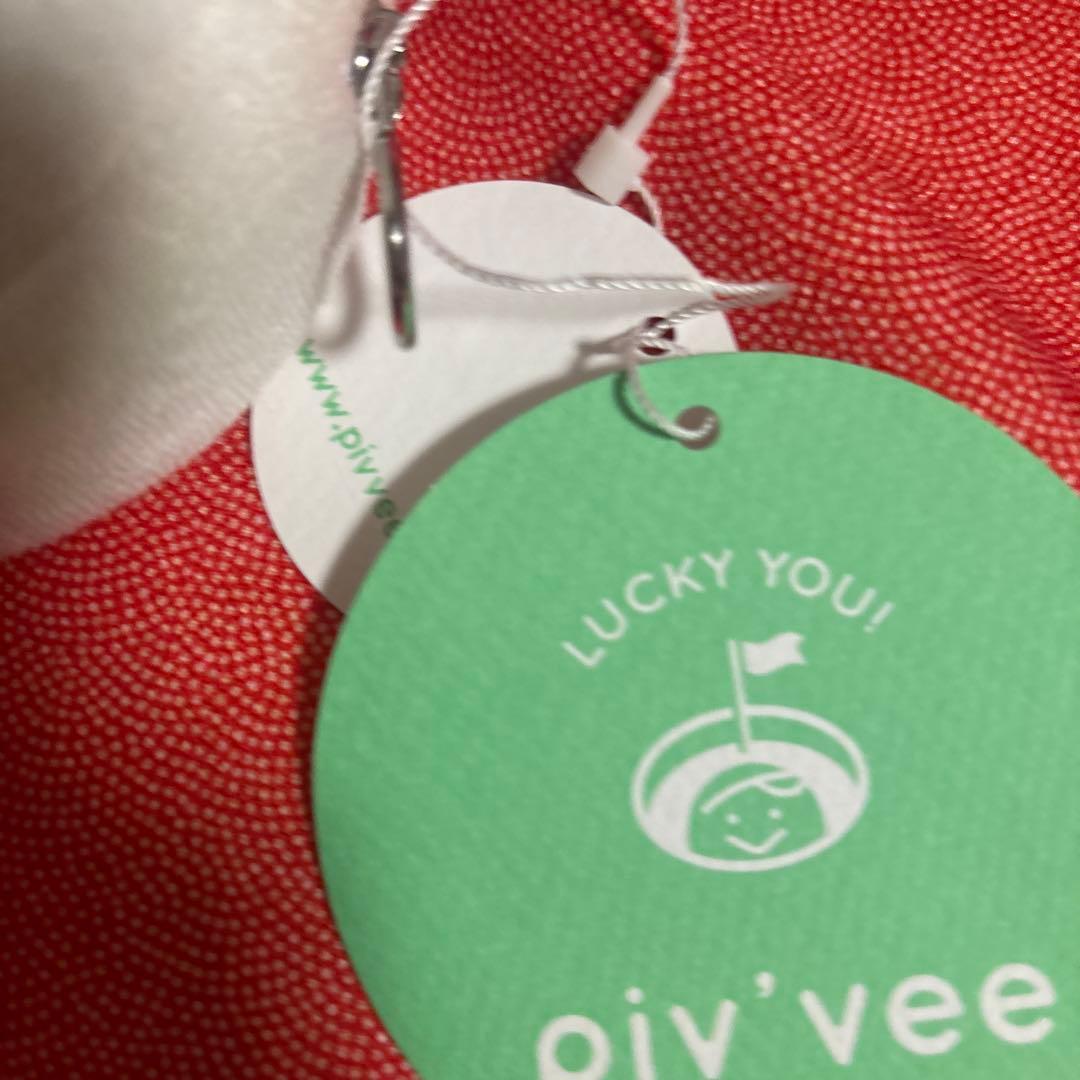 Piv'vee 布製キーホルダー メタルクリップ付き　ゴルフボール入れ