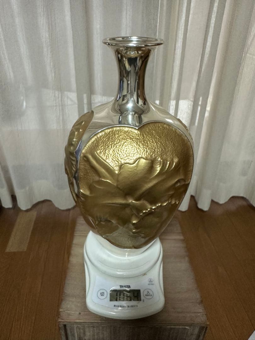 値下げ‼️‼️純銀刻印入り遠藤兆映作花瓶