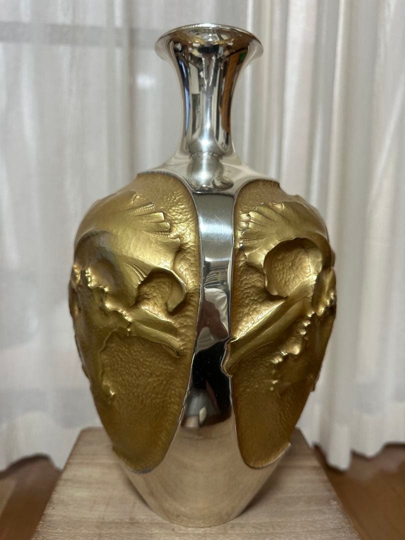 値下げ‼️‼️純銀刻印入り遠藤兆映作花瓶