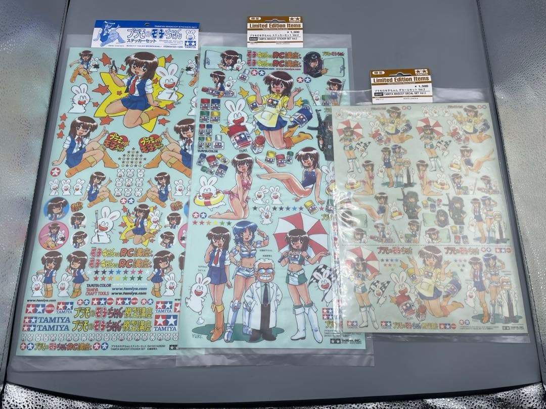 未開封 タミヤ プラモのモ子ちゃん ステッカーセット デカールセット 当時物