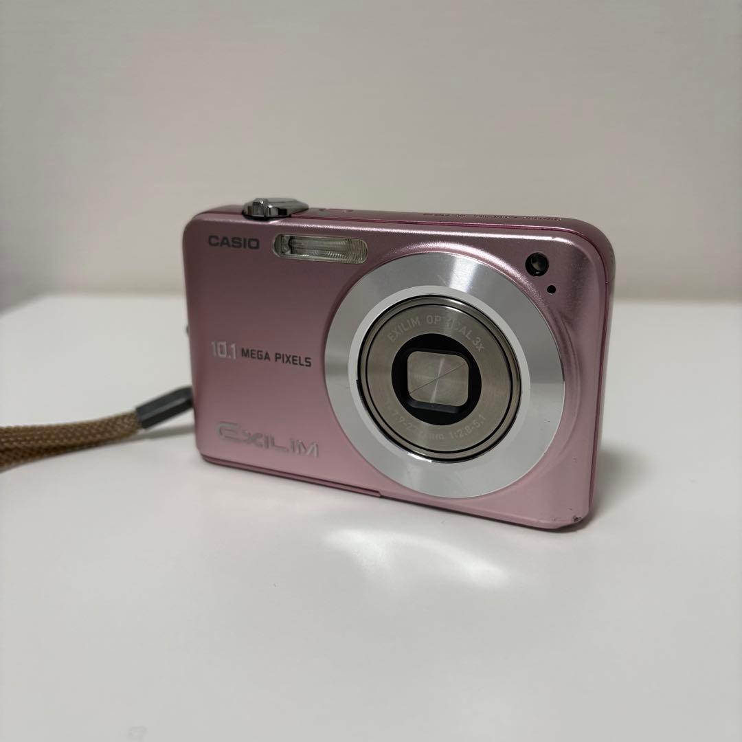 【動作良】CASIO エクシリムEX-Z1050 充電器付き ピンク コンデジ