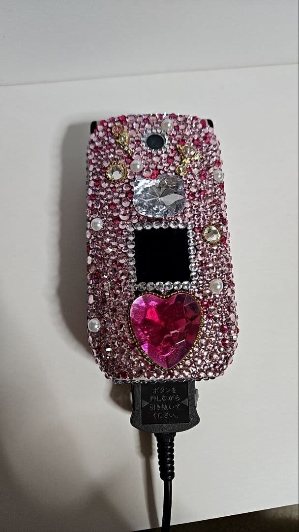 【ハート③】デコ電/平成レトロ/ガラケー/ギャル/GAL/キティ/凸電