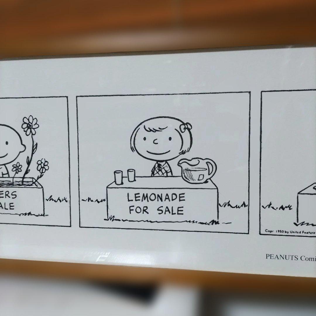 美品☆ピーナッツ☆スヌーピー☆アートフレーム☆1950年代