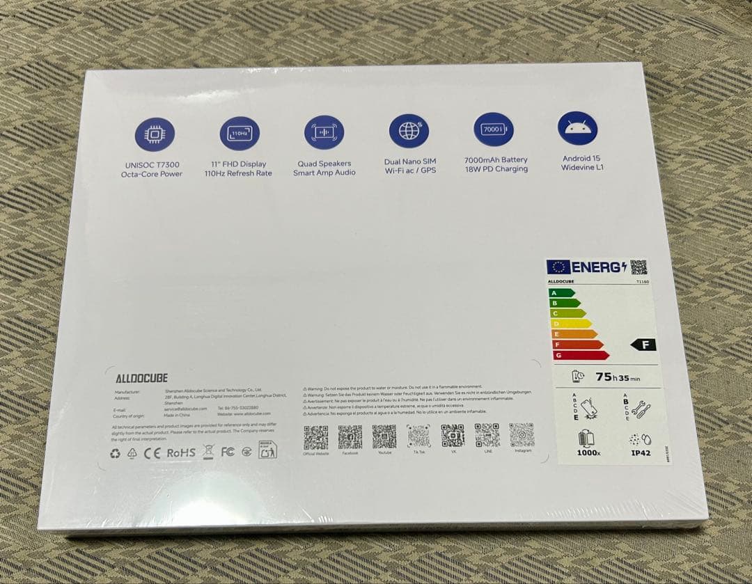 Androidタブレット本体 ALLDOCUBE iPlay 70E Unisoc T7300
