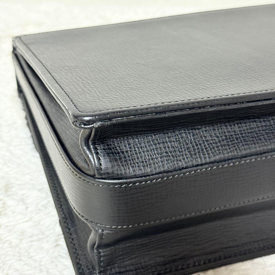 新品未使用✨銀座タニザワ　ブリーフケース　皇室御用達　ダレスバッグ　黒　超希少