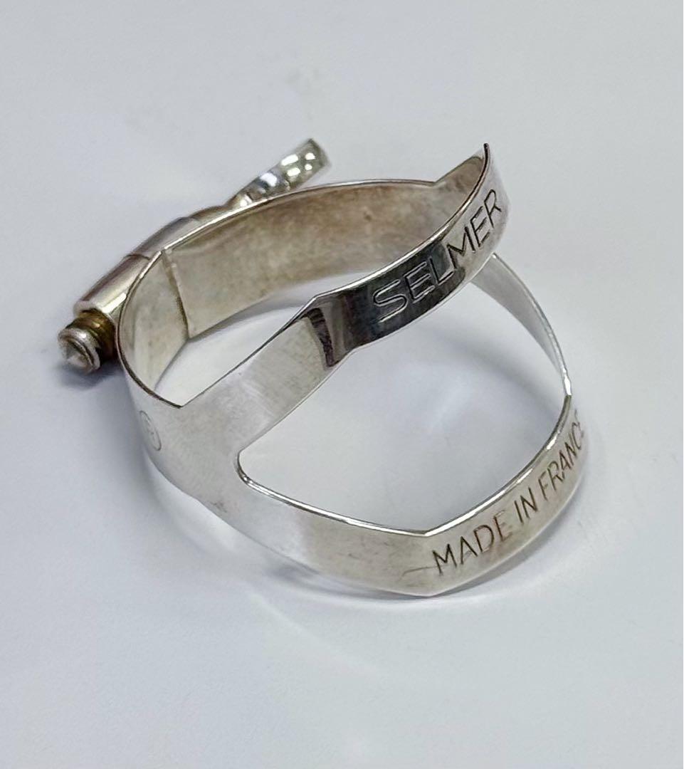 セルマー　テナーサックス用　リガチャー　銀メッキ