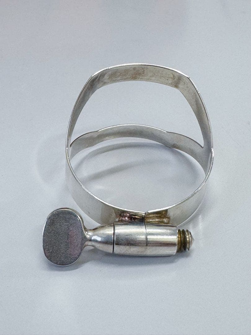 セルマー　テナーサックス用　リガチャー　銀メッキ