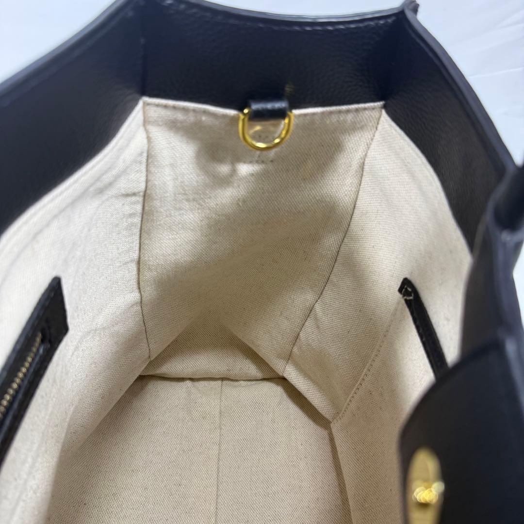 【極美品】スローブイエナ ハンド トートバッグ 底鋲 大容量 A4 2way 黒