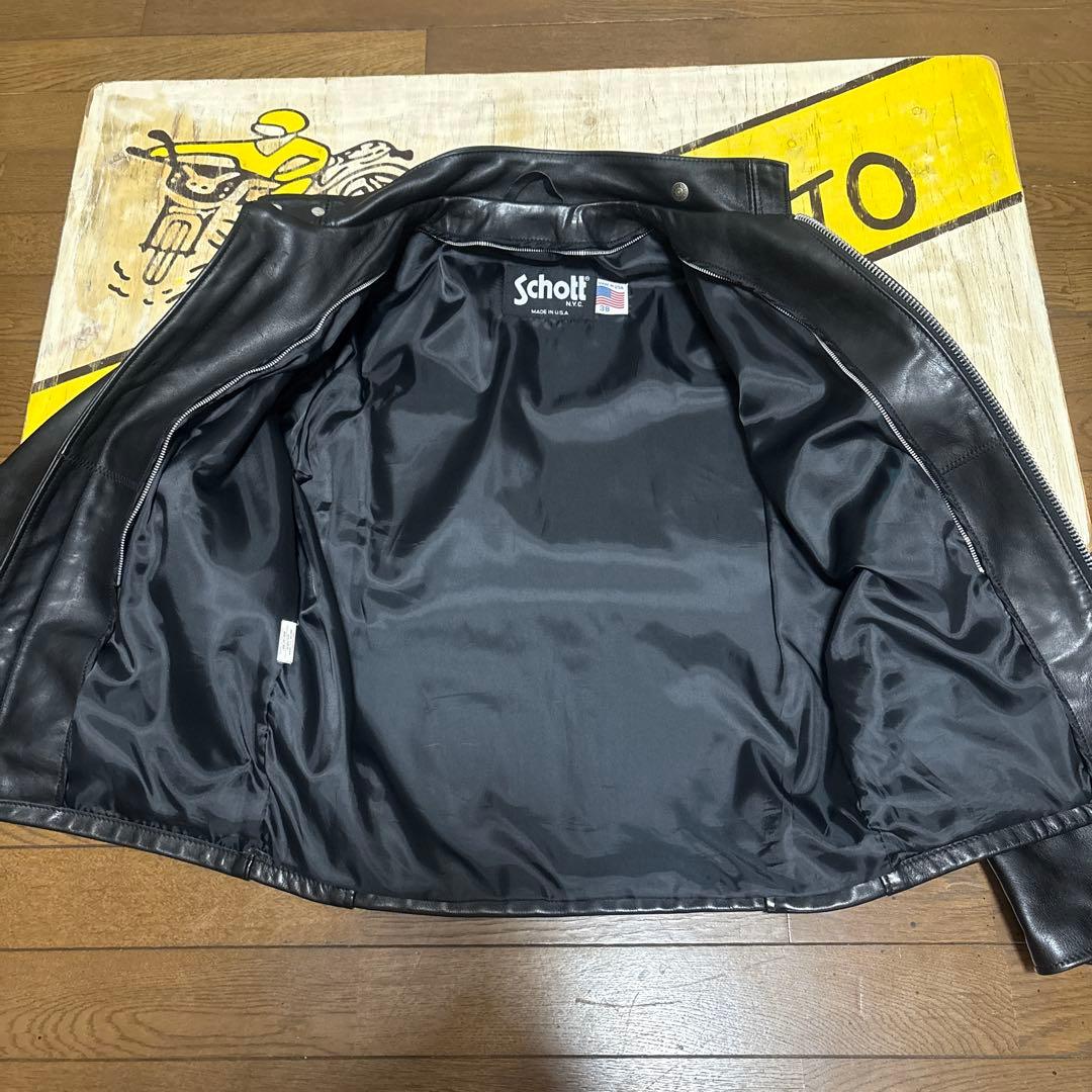 美品‼️schott641 38インチシングルライダース