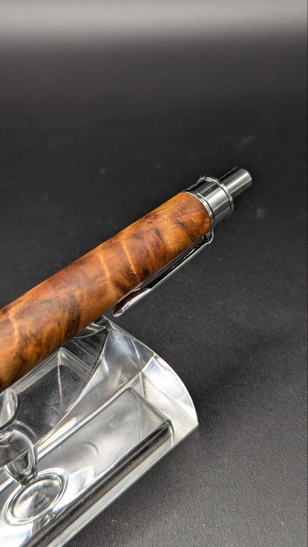 253ペン工房翌檜　屋久杉　光明杢　木軸シャーペン　木軸ボールペン