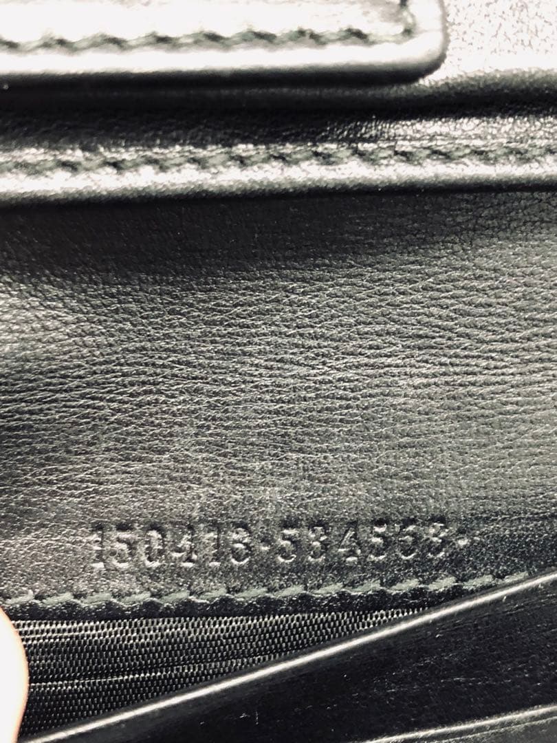 GUCCI ミニ財布 マイクロGG インターロッキング シマ 箱あり