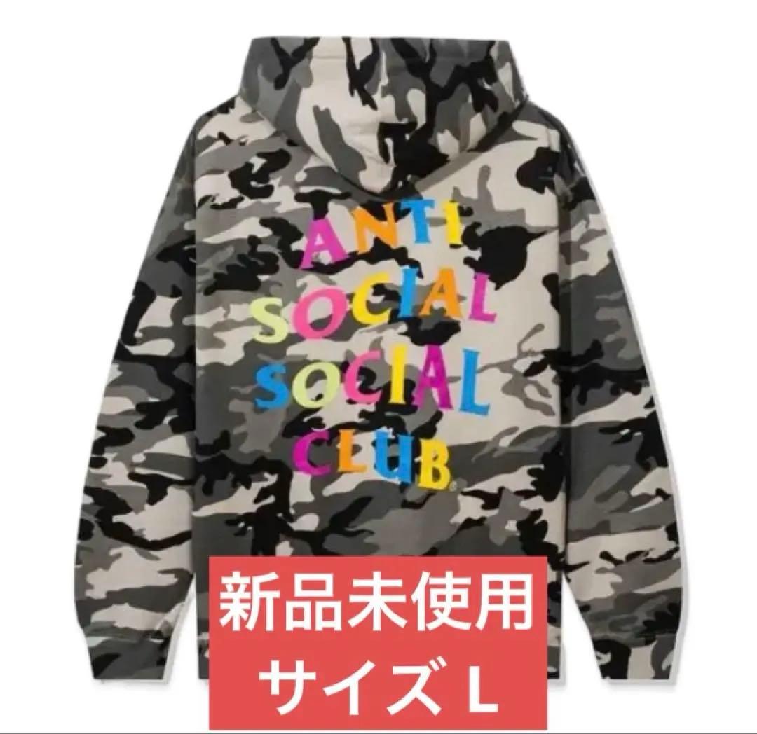 【激レア】Anti social social club迷彩パーカーASSC