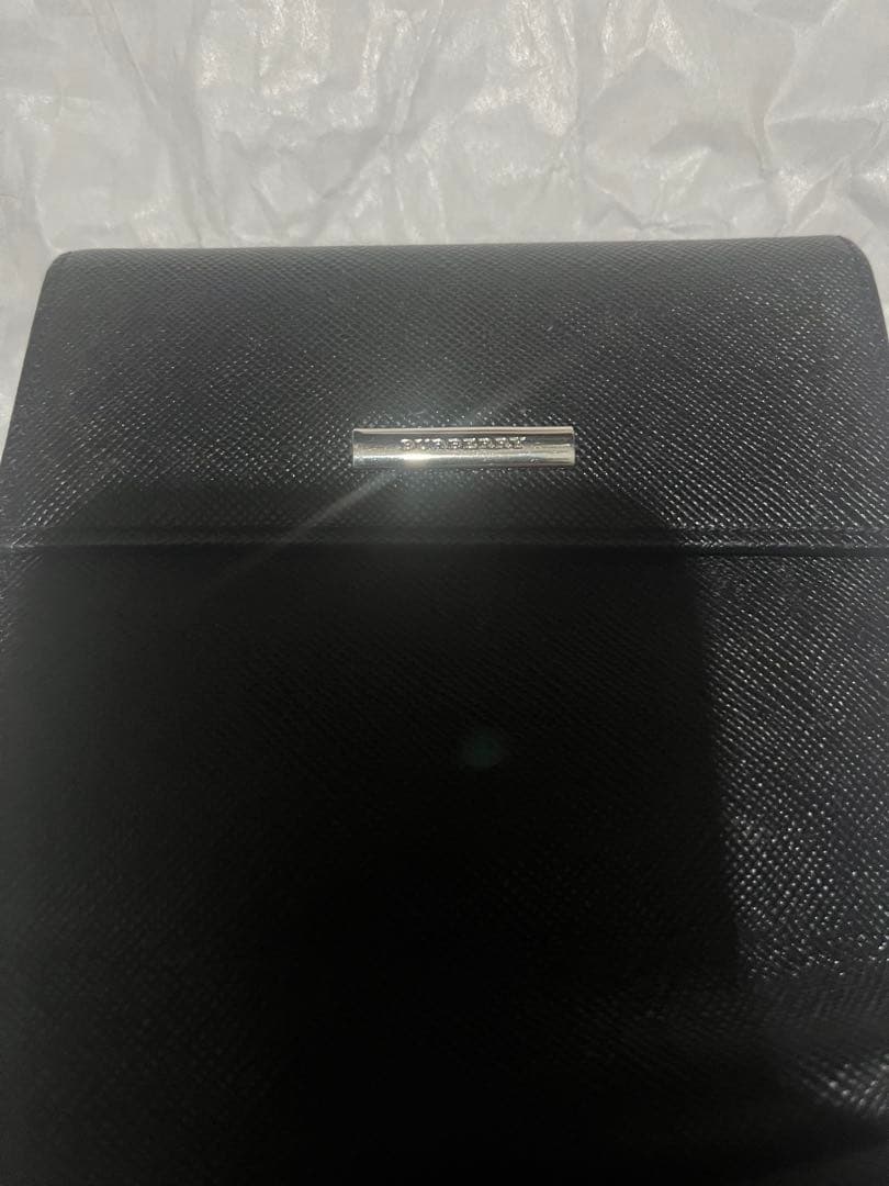 【美品】BURBERRY バーバリー　ブラック二つ折り財布
