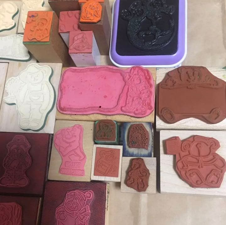 ヴィンテージスタンプ　大量　セット　熊　くま　ベアー