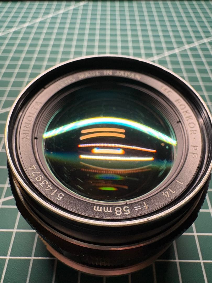 極玉　Minolta MC ROKKOR PF 58mm f1.4 分解清掃済
