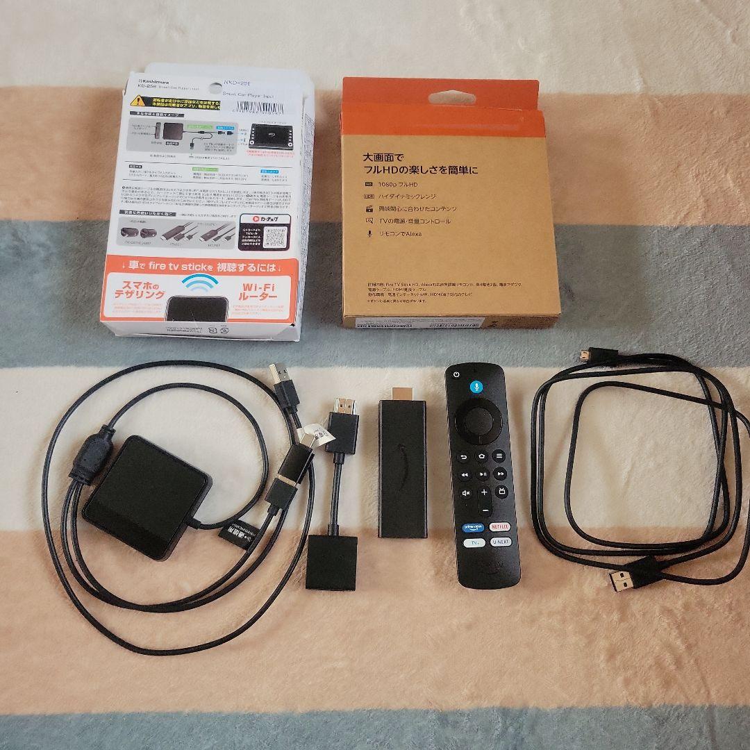 Fire TV Stick HD セット　HDMICarPlay有線接続