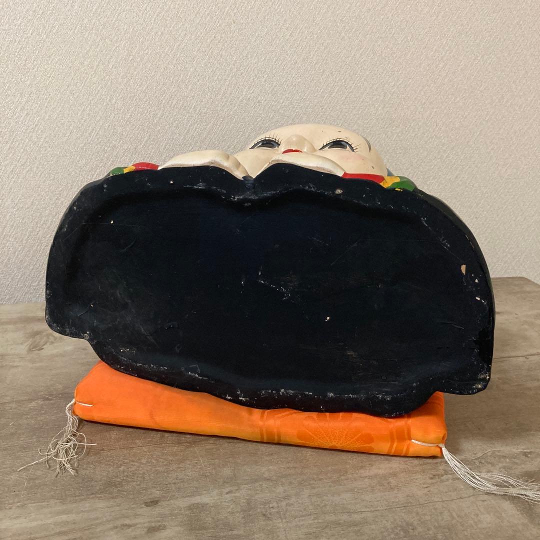 時代福助人形　縁起　手描き　招福置物　珍品〈検 招き猫　こけし　七福神　常滑焼