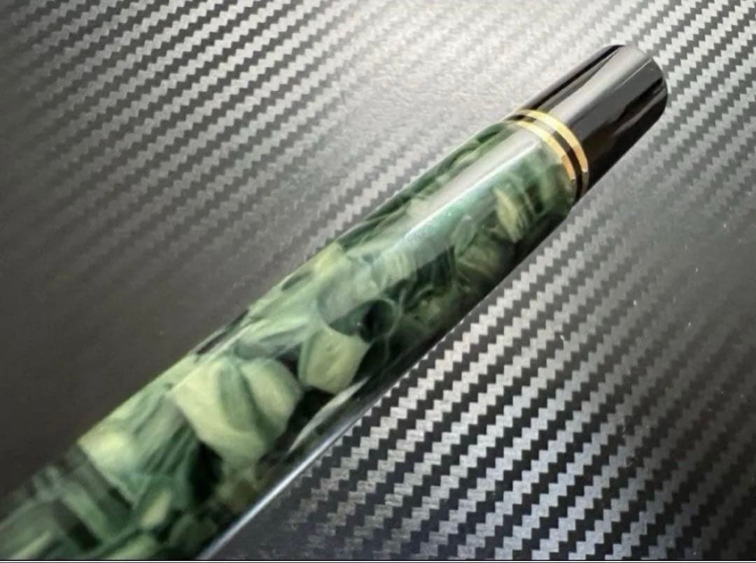 ペリカン 万年筆 未使用に近い 特別生産品 M600 M グリーンオーグリーン